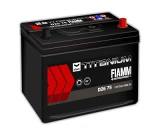 AUTOBATÉRIA FIAMM BLACK TITANIUM D26 75 (D26) 12V 75AH 640A P+