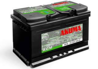 AUTOBATÉRIA  AKUMA Start&Stop AGM VR 760 12V 70AH 760A 