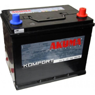 AUTOBATÉRIA AKUMA KOMFORT D26 75 12V 75AH 640A