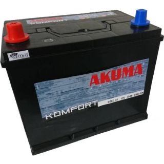 AUTOBATÉRIA AKUMA KOMFORT D26X 75 12V 75AH 640A
